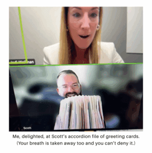Scott's Greeting Card Accordion File
